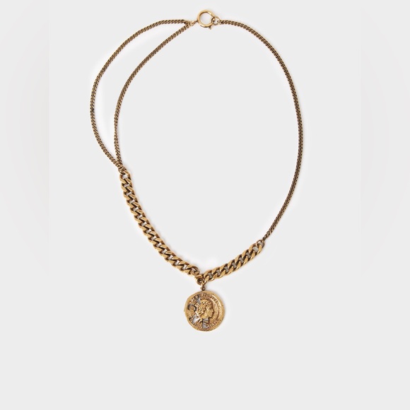 Acne Studios Gold Coin Necklace. - Picture 1 of 16
